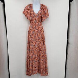 L Space Women's Panama Off The Shoulder Wrap Maxi Dress Size XS